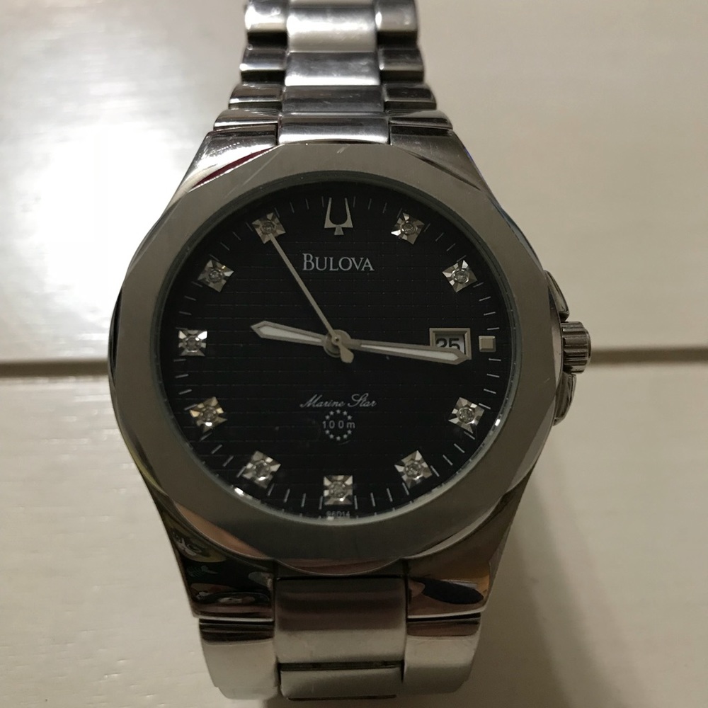 Bulova Men’s Watch Year 2010 with real diamonds